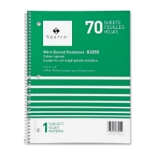 SPR83250 - Sparco Quality Wirebound Wide Ruled Notebooks