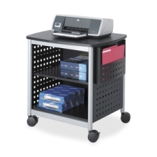 SAF1856BL - Safco Scoot Desk Side Hole Pattern Printer Stand