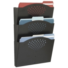 SAF3172BL - Safco Triple Letter-Size Steel Wall Pockets