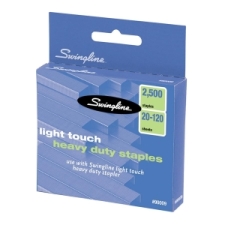 SWI90009 - Swingline&reg; LightTouch&reg; Heavy Duty Staples, 5/8" Leg Length, 2,500 Per Box