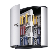 DBL195323 - DURABLE 54 Key Brushed Aluminum Cabinet