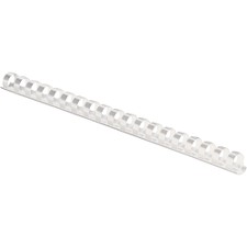 FEL52371 - Fellowes Plastic Combs - Round Back, 3/8", 55 sheets, White, 100 pk