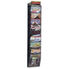 SAF5579BL - Safco 10-pocket Onyx Mesh Literature Rack