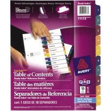 AVE11173 - Avery&reg; Easy Edit Index Divider