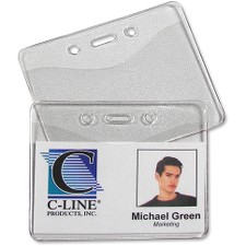 CLI88607 - C-Line Horizontal Heavy Duty Badge Holder