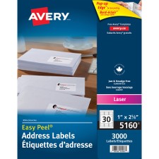AVE05160 - Avery Mailing Label 05160 Easy Peel