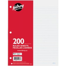 HLR05233 - Hilroy 7mm Ruled With Margin Filler Paper