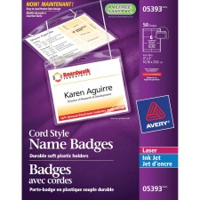AVE05393 - Avery&reg; 5393 Laser/Inkjet Badge Insert