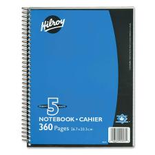 HLR05693 - Hilroy Executive Coil Five Subject Notebook