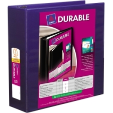 AVE17044 - Avery&reg; Durable View Binder, 3" Slant Rings, 600-Sheet Capacity, DuraHinge(R), Blue (17044)