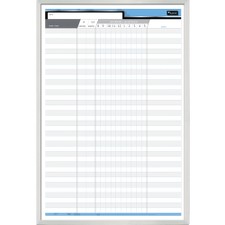QRT72029 - Quartet Bilingual Personnel Dry-Erase Board