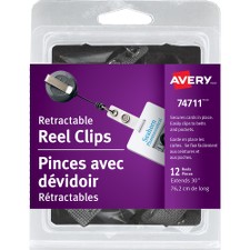 AVE74711 - Avery&reg; Clip-on Retractable ID Reel