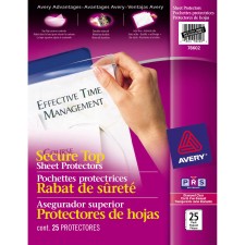 AVE78602 - Avery&reg; Secure Top Sheet Protector