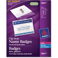 AVE78617 - Avery&reg; 78617 Laser/Inkjet Badge Insert