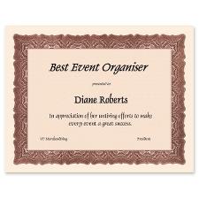 FST83404 - First Base Gloche Certificate