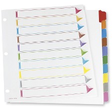 OXF200100 - Oxford Color Coded Index Divider