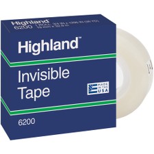 MMM6200S1833 - 3M Highland Permanent Invisible Transparent Tape