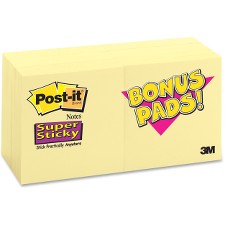 MMM65412SSCYC - Post-it&reg; Super Sticky Notes