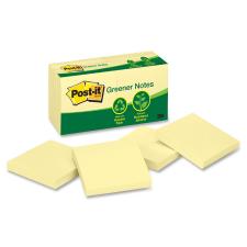 MMM654RPYEL - Post-it&reg; Plain Recycled Notes