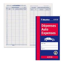 BLIA295B - Blueline Bilingual Auto Expense Log Book