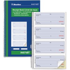 BLIA4074BT - Blueline Bilingual Receipt Book
