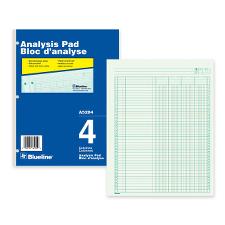 BLIA5204 - Blueline Analysis Columnar Pad