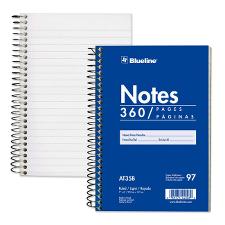 BLIAT35B - Blueline White Paper Wirebound Steno Pad
