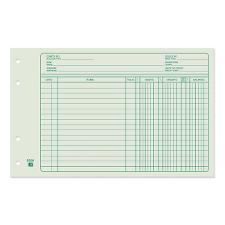 BLIBS86 - Blueline Bilingual Ledger Sheet