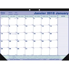 BLIC181731B - Blueline Perforated Monthly Desk Pad Calendar