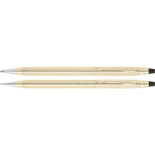 CROC450105 - Cross Classic Century 10 Karat Gold Filled/Rolled Gold Pen and Pencil Set