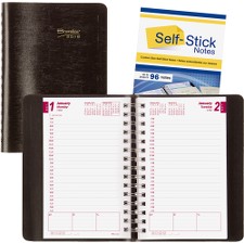 BLICB634WNBLK - Blueline Brownline Self Sticking Daily Appointment Planner