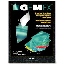 GMXCO300Y - Gemex Color Coded Badge Holder with Adjustable String