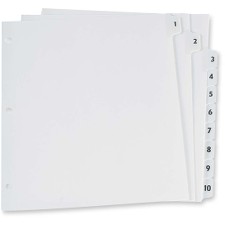 OXFCR21310W - Oxford Preprinted Laminated Tab Index Divider