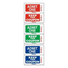 BLIDA1CEAS - Blueline Admit One with Coupon Ticket