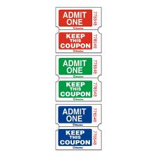 BLIDA2CEAS - Blueline Admit One with Coupon Ticket
