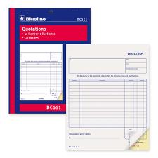 BLIDC161 - Blueline Quotation Order Form