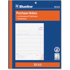 BLIDC63 - Blueline Purchase Order Form Book