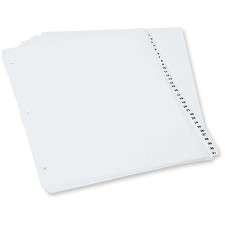 OXFPL21331W - Oxford Poly Tab Index Divider