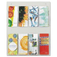 SAF5673CL - Safco Clear2c 8 Pamphlet Display