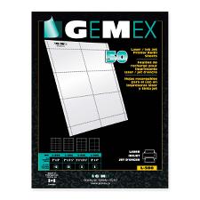 GMXL300 - Gemex Name Badge Refill Sheets