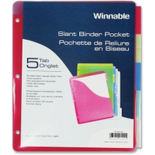WNNTP55AD - Winnable 5-Tab Slant Binder Pocket