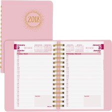 BLIC1504W95BT - Blueline Pink Ribbon Daily Diary