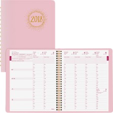 BLICBBM2PNK - Blueline Pink Ribbon Weekly Planner
