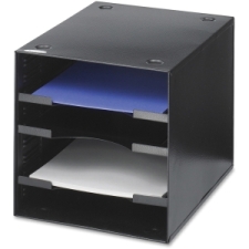 SAF3112BL - Safco Steel Compartment Desktop Organizer