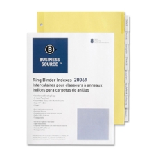 BSN20069 - Business Source Buff Stock Ring Binder Indexes