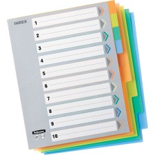 FEL5255801 - Fellowes Index Tabs - 10 Tabs