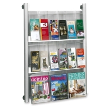 SAF4134SL - Safco Luxe 9 Pocket Magazine Wall Rack