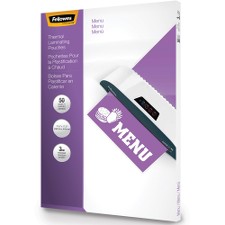 FEL52013 - Fellowes Glossy Pouches - Menu, 3 mil, 50 pack