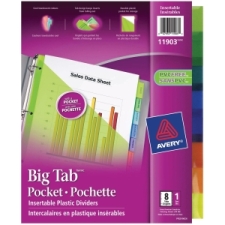 AVE11903 - Avery&reg; Big Tab Plastic Insertable Dividers