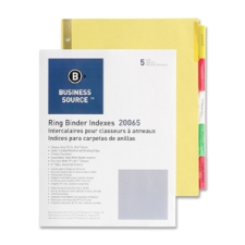 BSN20065 - Business Source Reinforced Insertable Tab Indexes